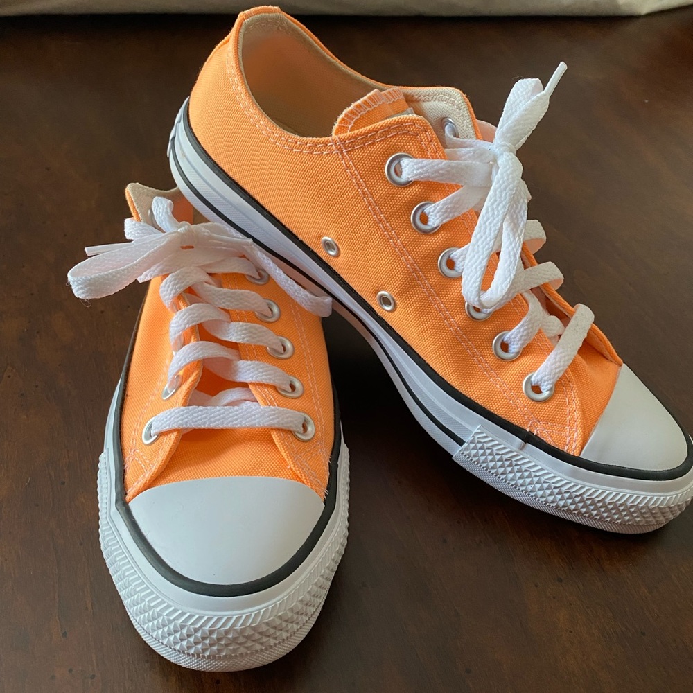 Neon Orange Converse! Women's Size - Main Image